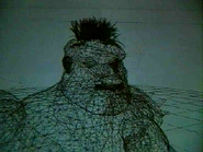 Early wireframe mesh for Harry