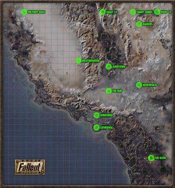 Fallout: New California's territories map. Fallout: New California is a  total conversion mod that takes place before the New Vegas stor…