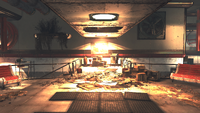 Basement laboratory, after entering