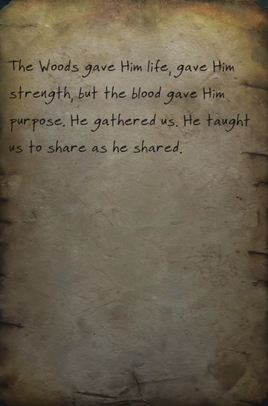 His blood note