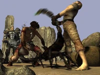 Training2MidwesternBrotherhoodOfSteel.png (548 KB) A training fight against a radscorpion