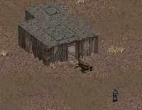 Vault15entrancescorpion.jpg (350 KB) Probably the first place to gain a scorpion tail (Vault 15 surface).