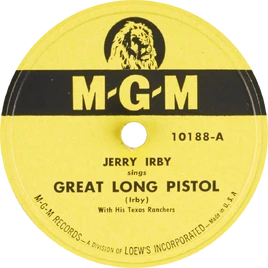 Jerry Irby With His Texas Rangers - Great Long Pistol