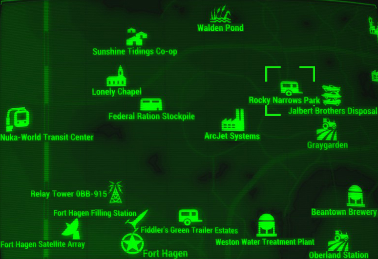 Rocky Narrows Trail Map Rocky Narrows Park | Fallout Wiki | Fandom