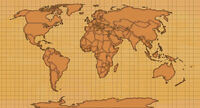 World map of the classroom globe