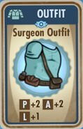 Surgeon outfit card