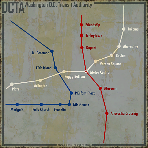 fallout 3 metro map