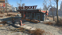 Red Rocket west of the Quincy ruins