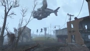 Brotherhood reinforcements dropped in via vertibird