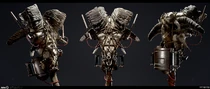 Club (1H weapon) w/ flaming + barbed mods