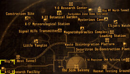 X-13 research facility map