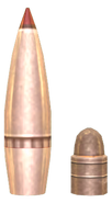 .308 bullet compared to .22LR bullet