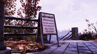 Advertisement sign at Vault 76