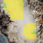 Territorial control of the Unity in the Central Valley (upper left) compared with the Brotherhood (lower right), its only equal in terms of military power.