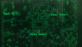 Old Olney sewer loc map