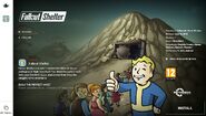 通过 Bethesda.net 启动器安装《辐射：避难所》的界面