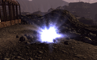 Proton throwing axe explosion