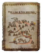 Elizas gemalte Karte von Cranberry Island