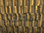 Graffiti en la Esta. patrulla de autop. Nevada