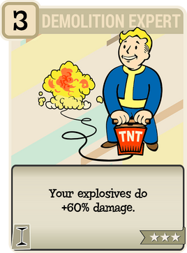 FO76 Demolition Expert perk