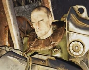 Buck without his helmet