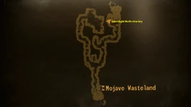 Searchlight North gold mine local map