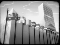 Flag outside the Headquarters of the United Nations