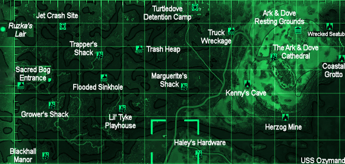 Fallout 3, Point Lookout interactive map