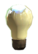 Broken light bulb