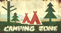 Pioneer Camping Zone Sign
