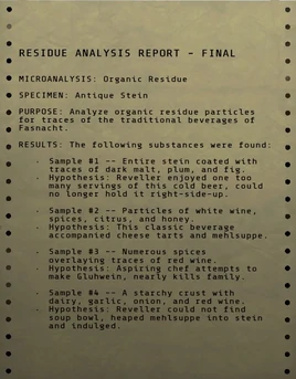 Fasnacht beverage report