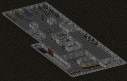 Fo2 Sierra Army Depot Robotic Repair Bay and Storerooms.png