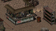 Mikey Frazier's Son of Bob's vendor stand in the NCR Bazaar (Fallout 2)