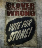 Glover no ha hecho nada malo. ¡Vota por Stone!