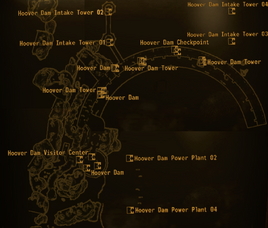 Hoover Dam map