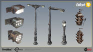 Pitt Traffic Lights done for Fallout 76. The traffic lights on the right were done by me, reflectors and poles by Grzegorz Hańczyk. (Robert Simic concept art)
