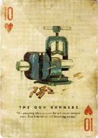 The Gun Runners Collector's Edition playing card