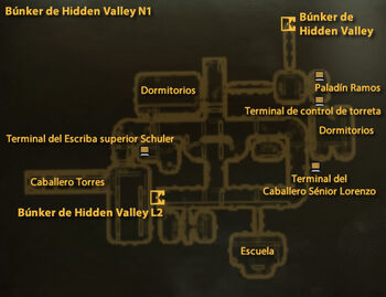 Búnker de Hidden Valley N1 mapa local