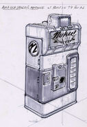 Fallout 3 Nuka-Cola vending machine concept art by Adam Adamowicz.