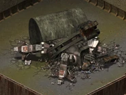 Damaged Pacification robot in Great Bend