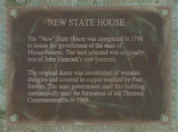 New State House plaque