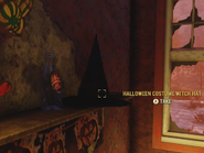 Location of hat inside the pumpkin house