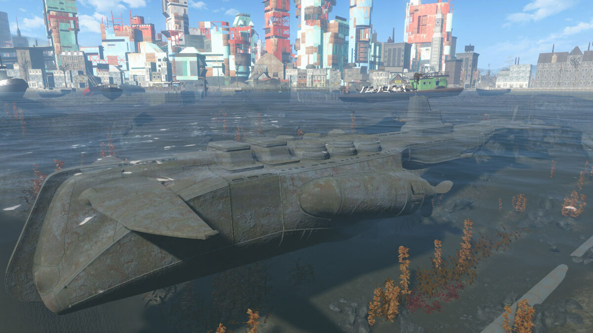 Fallout 4 боевые лодки яхты корабли создай свой собственный флот фото 10