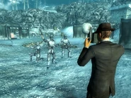 FO3 OA correspondent photographs.jpg (765 КБ) Кореспондент робить знімок для «Кепітал Пост»