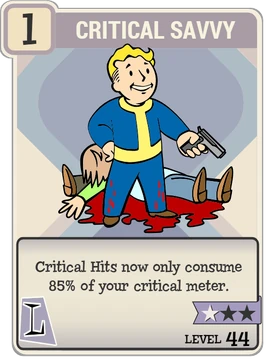 FO76 Critical Savvy perk