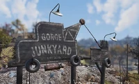FO76 G Junkyard.png (560 KB) Gorge Junkyard sign closeup