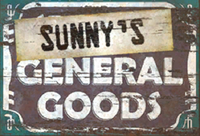 Sunny's General Goods sign