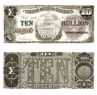 Capitol Building printed on treasury note