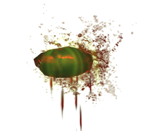 Radioaktive Keile, geworfen von Plünderern.