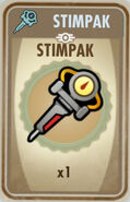 Fallout Shelter stimpak card